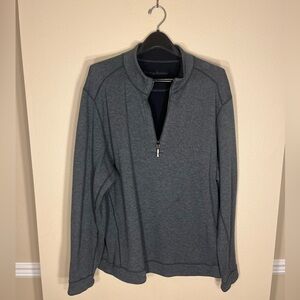 Tommy Bahama Charcoal Zip-Up Sweater